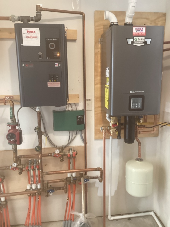 New on demand water heater installed in mound Mn