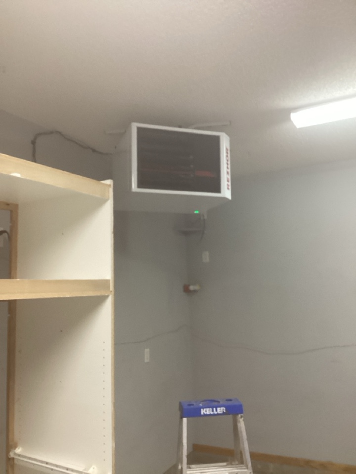 Garage heater installed in Plymouth Mn