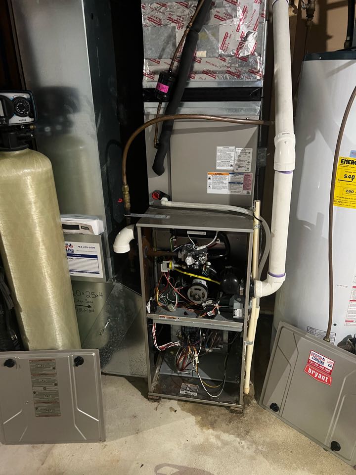 Diagnosing garage heater no heat in Orono, MN