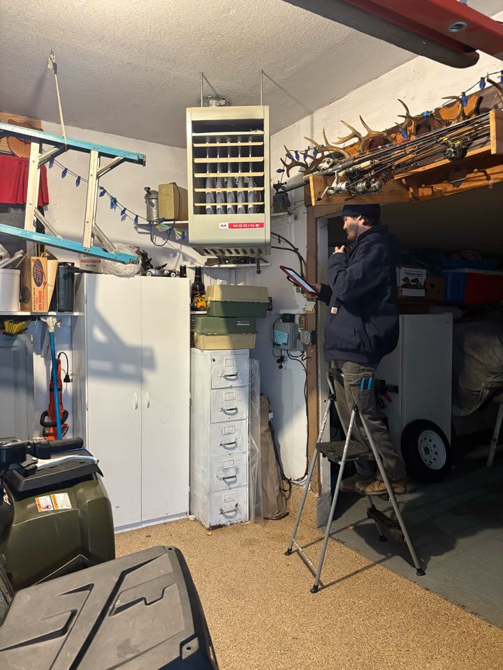 Performing no heat on garage heater- Delano MN