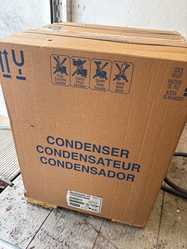 install condenser, coil, and furnace. Mound, Minnesota. 