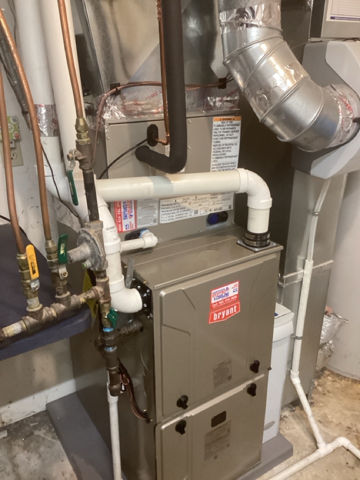 Installed new furnace and air conditioner in Mound Mn