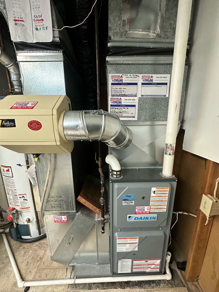 Furnace and humidifier maintenance in Orono mn