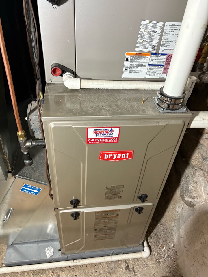 Performing fall furnace maintenance- Delano MN