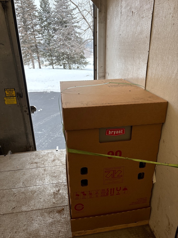 Install furnace. Maple Plain, Minnesota. 