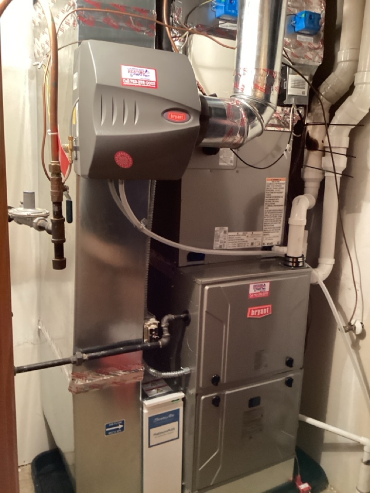 Installed new furnace,air conditioner,humidifier,and two zone system in long lake Mn