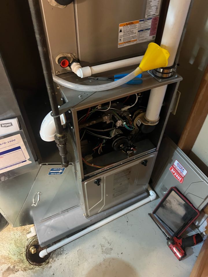 Performing winter furnace maintenance on Bryant system in Plymouth, MN