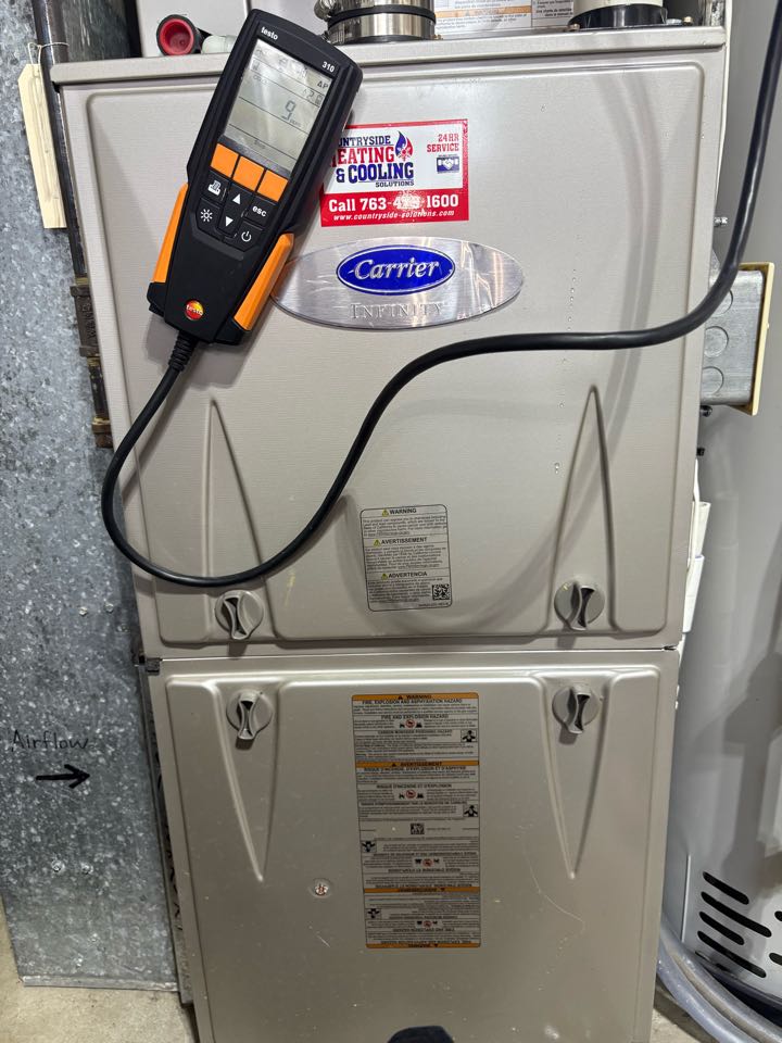 Performing fall furnace maintenance- Delano MN