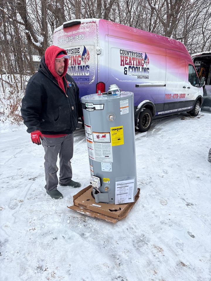 install furnace and water heater. Long lake, minnesota. 