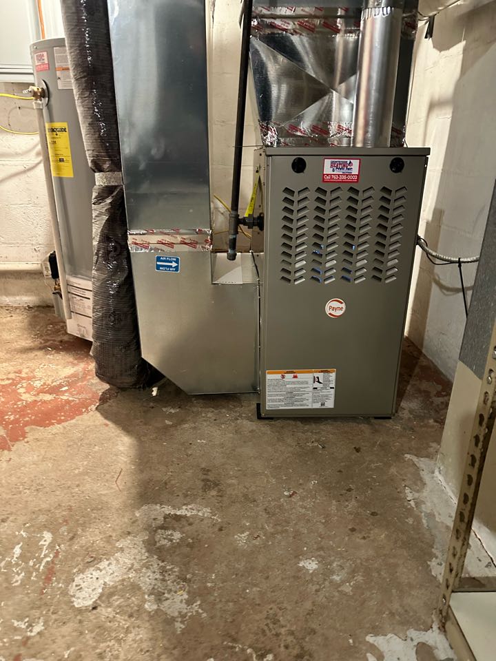 Installed furnace and water heater in long lake Mn
