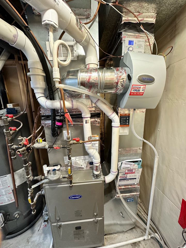 Furnace maintenance and installed Humidifier in Plymouth Mn