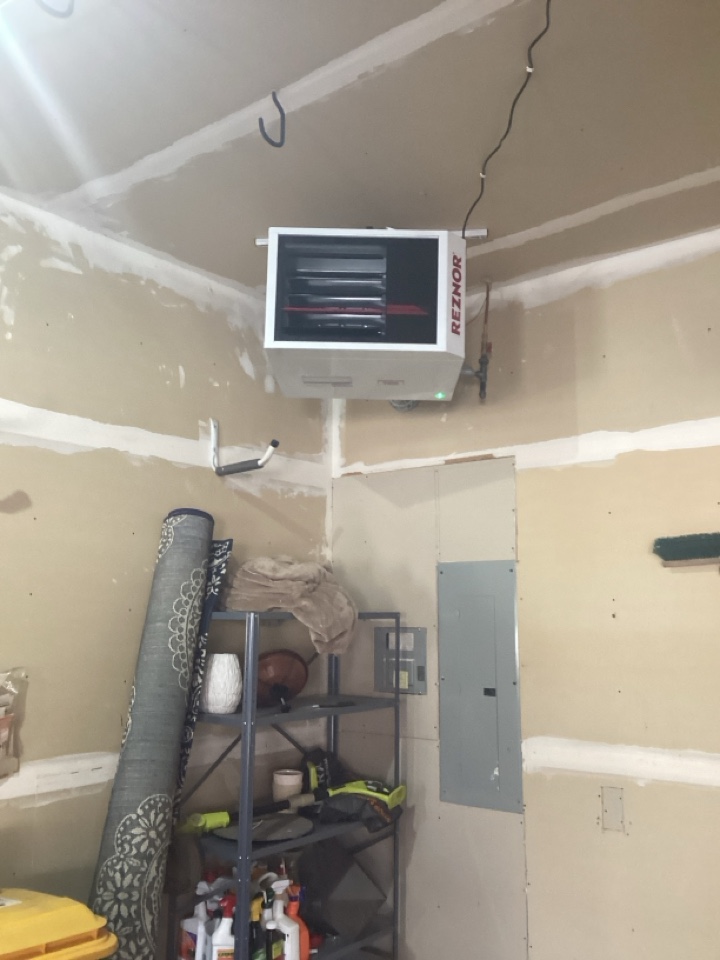 Garage heater installed in Wayzata Mn