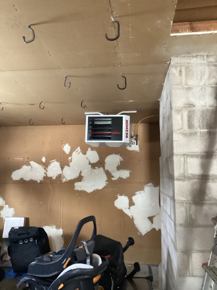 Garage heater installed in Plymouth Mn
