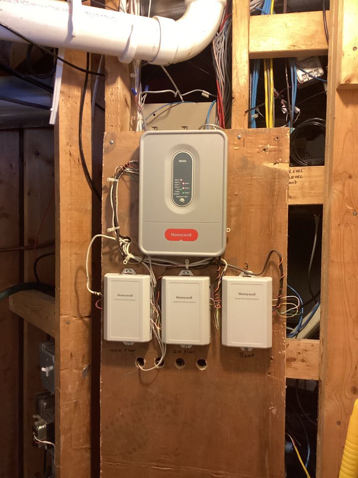 Communication thermostat with forced air zone diagnostic and furnace repair in maple plain mn 55359