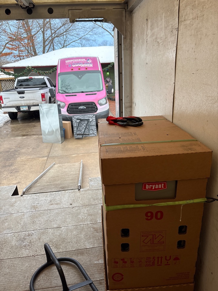 install furnace. Maple Grove, minnesota. 