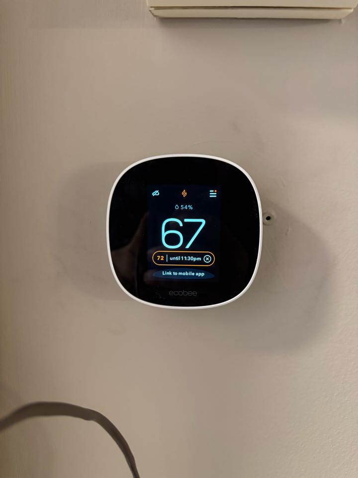 Thermostat install in Eden Prairie 
