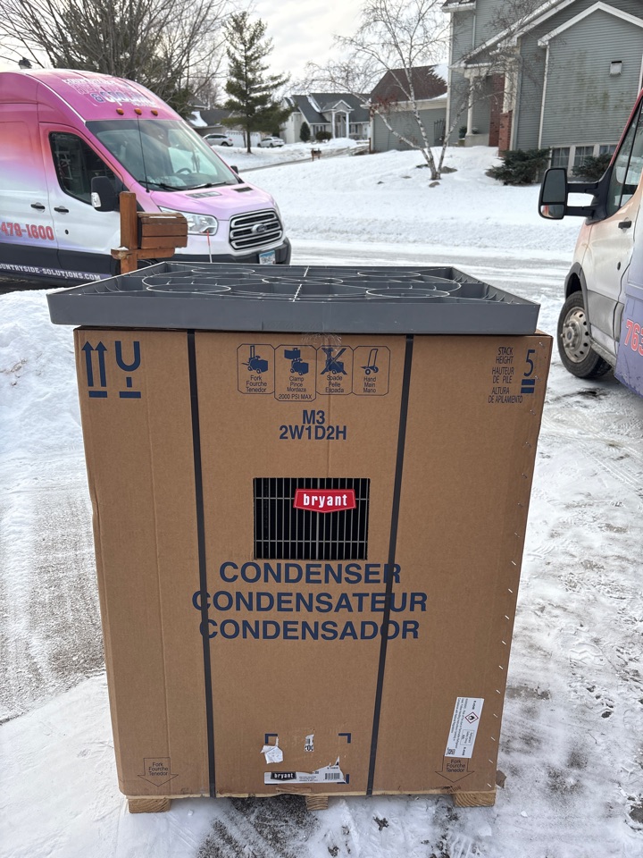 install furnace, A/C, and coil. Waconia, Minnesota. 