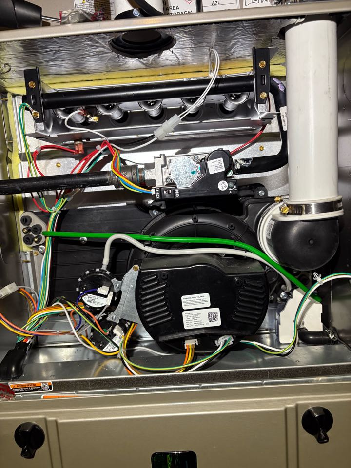 Performing fall furnace maintenance-waconia, Minnesota