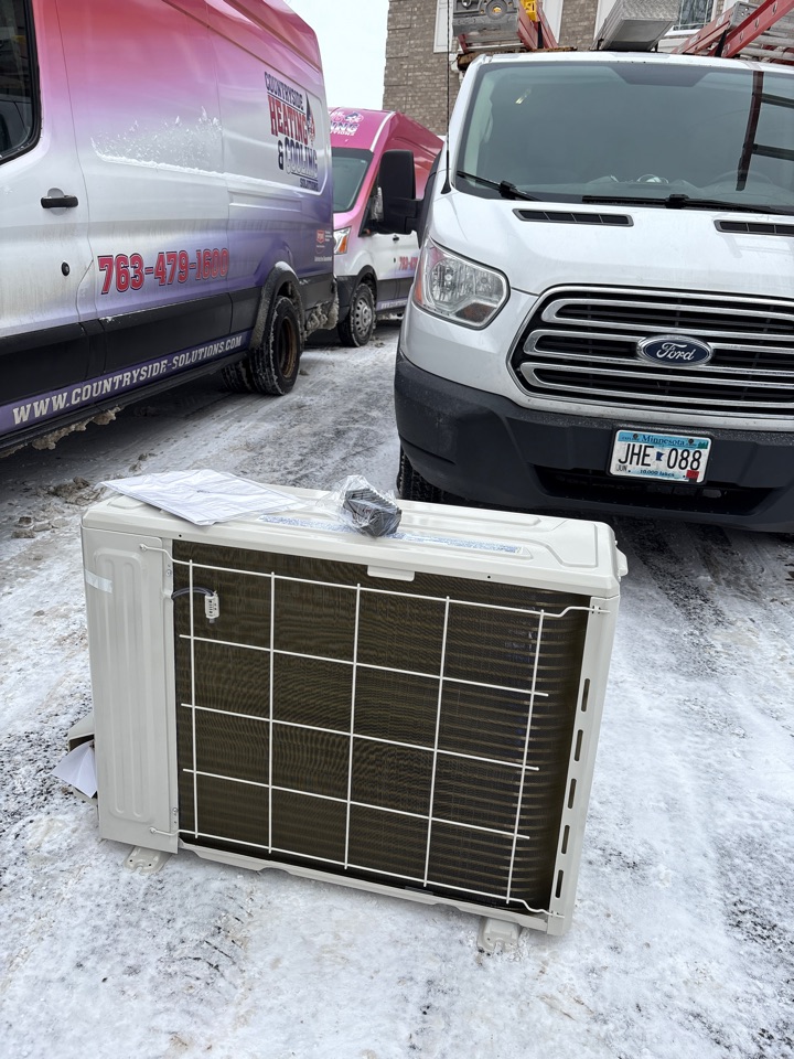 install ductless and head. mound, minnesota. 