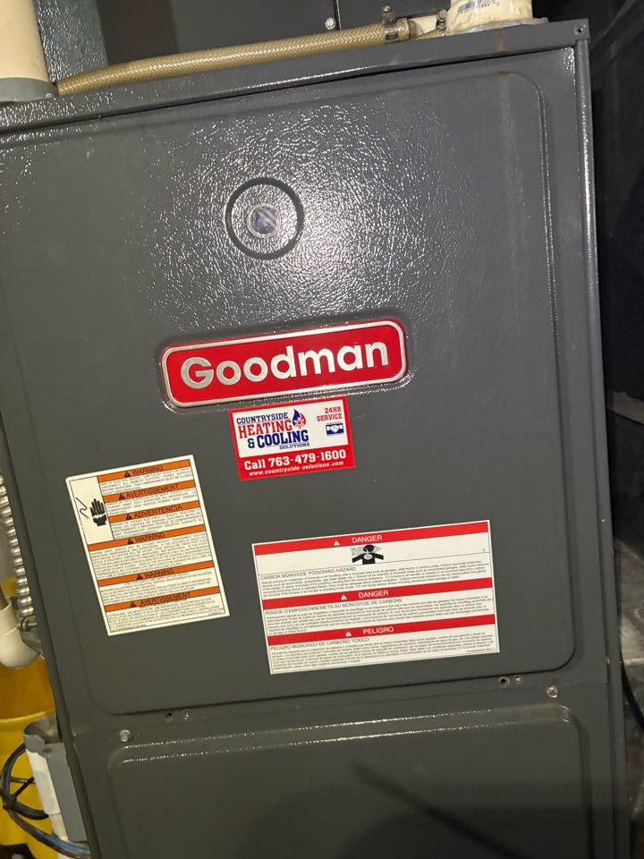 Performing fall furnace maintenance- Medina, MN. 