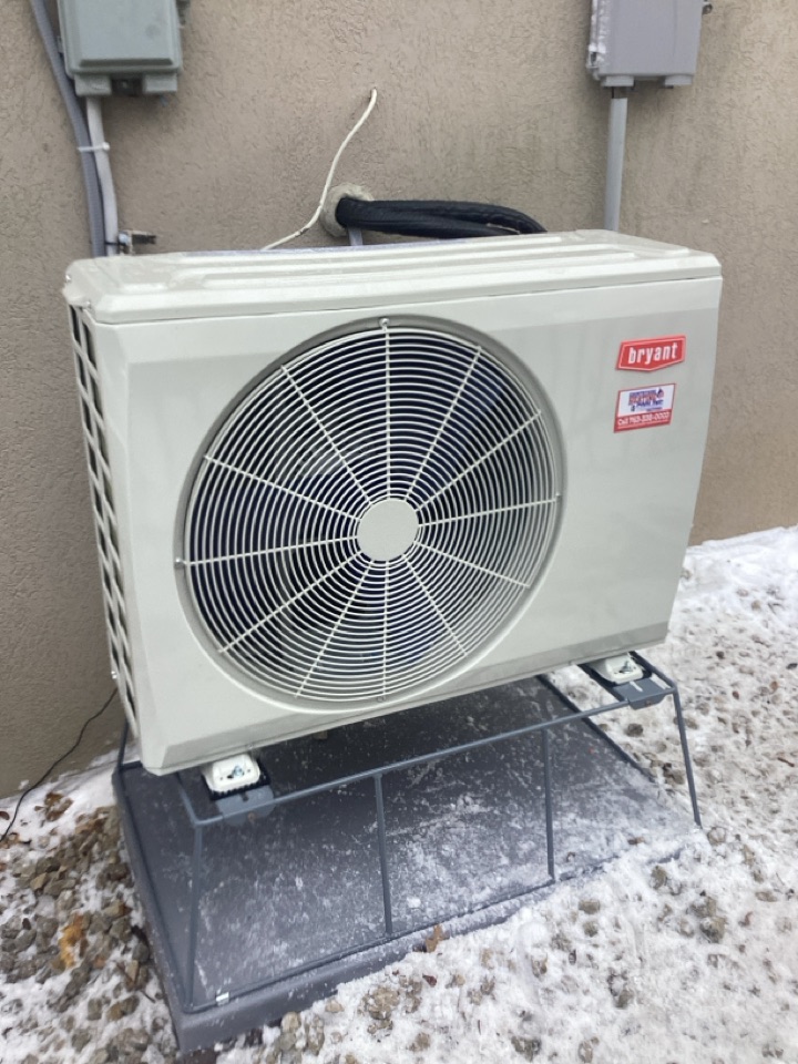 Mini split installed in mound Mn