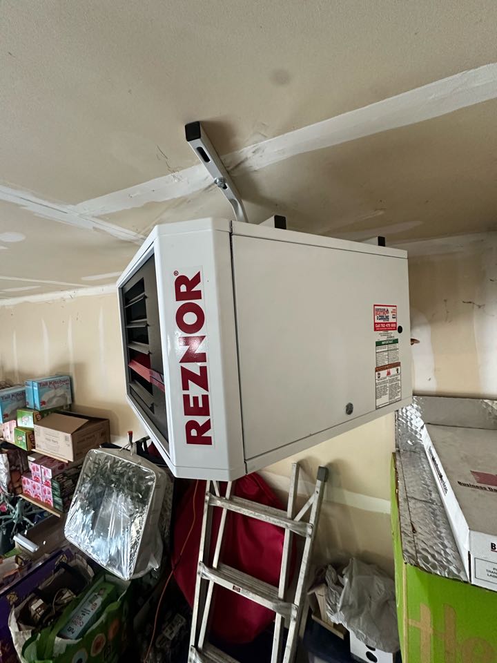 Installed Reznor Garage Heater in Minnetonka Mn