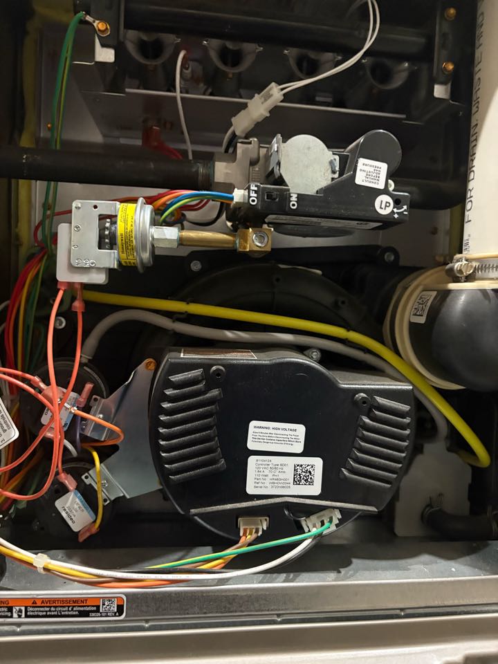 Performing fall furnace maintenance- Buffalo, MN.