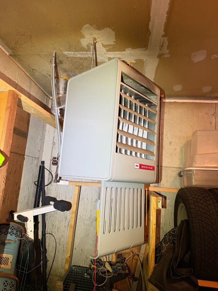 Diagnosing unit heater fault in Shorewood, MN