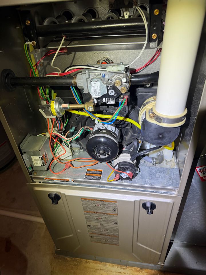 Performing furnace maintenance on Bryant system in Minnetrista, MN