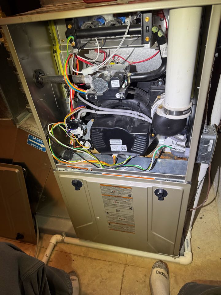 Diagnosing a water leak on Bryant furnace in Howard Lake, MN