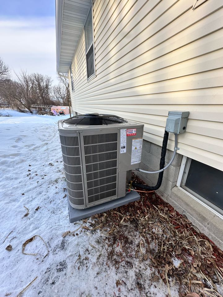 Replaced a/c in Howard Lake mn