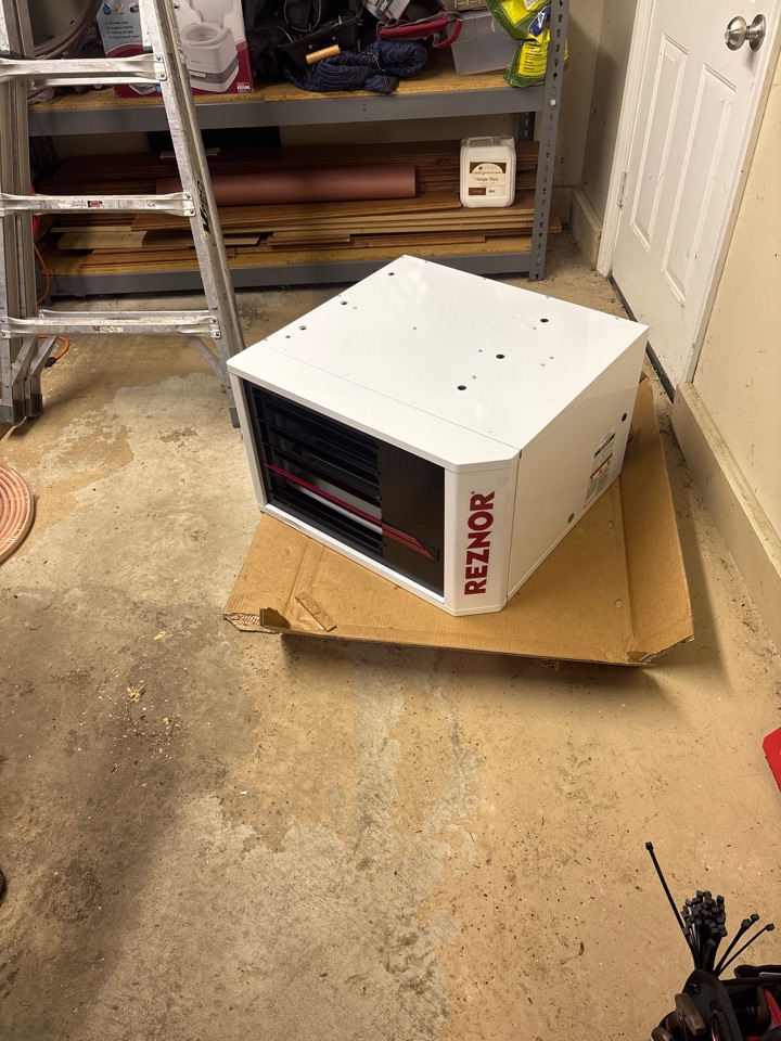 Installing garage heater in Eden prairie 