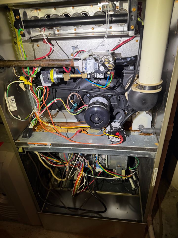 Performing furnace maintenance on Bryant system in Minnetrista, MN