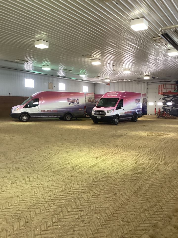 Installed four 60’ radiant tube heaters in maple plain mn