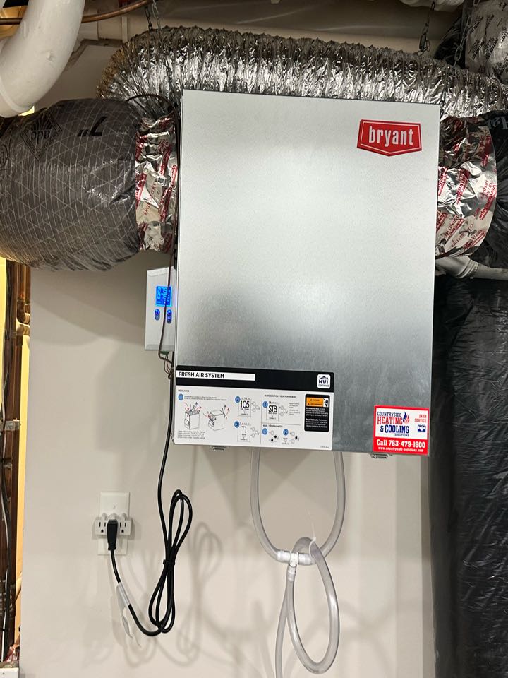 Installed Air Exchanger in Plymouth Mn