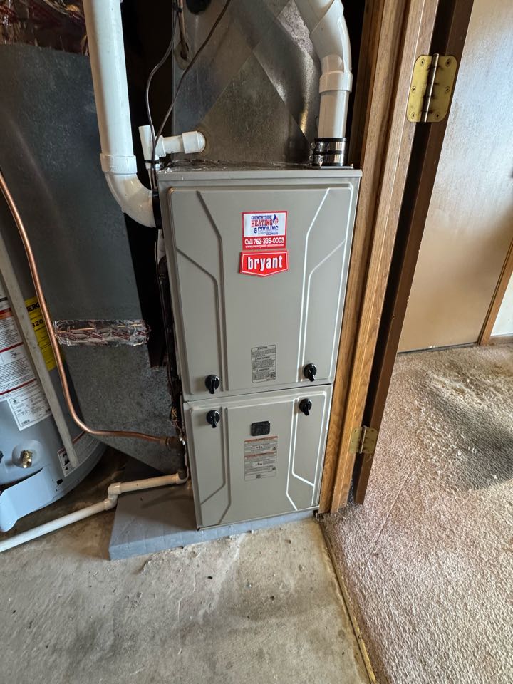 Bryant furnace install in st Bonifacius 