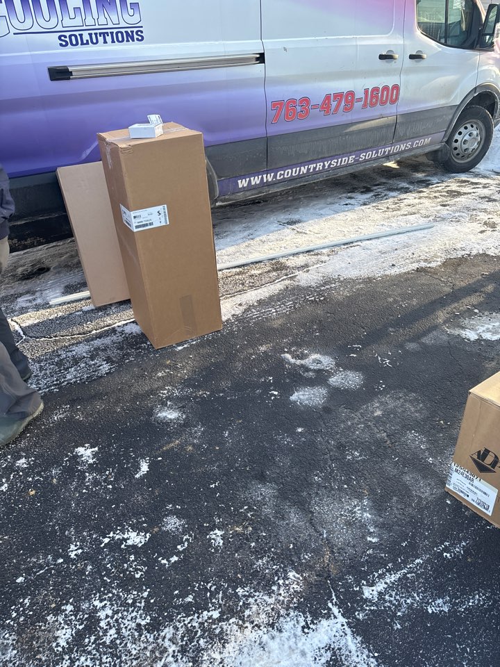 Installing mobile home furnace and ac Rockford Mn