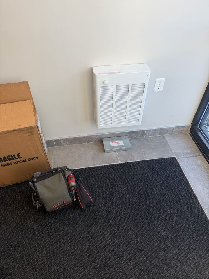 Installing unit heater in Maple Plain, MN