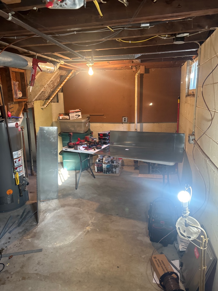 Dropped off furnace and heat pump