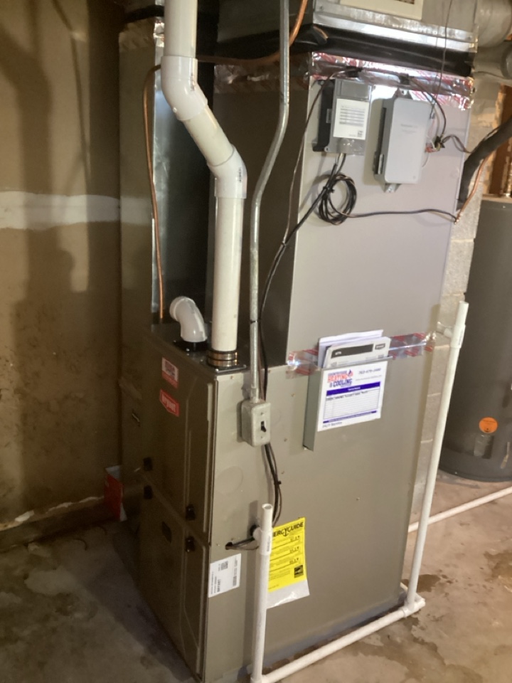 New furnace and heat pump installed in maple plain mn