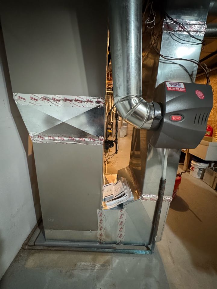 Bryant Furnace and humidifier install in Orono MN
