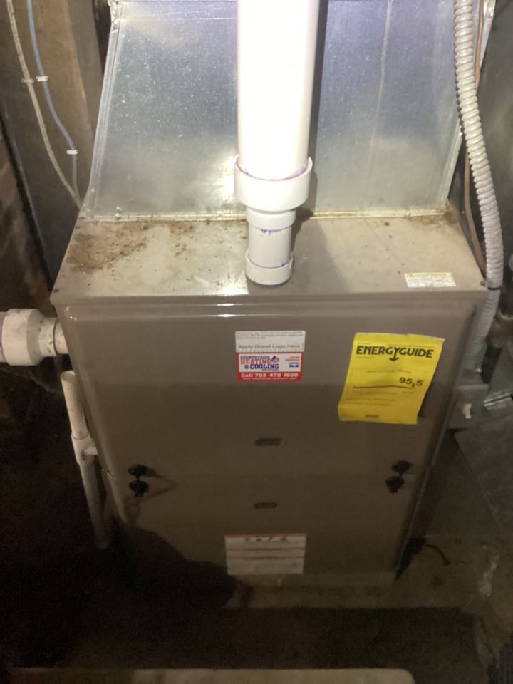 Furnace service call in Mayer