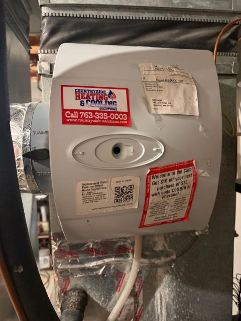 Serviced humidifier thermostat in Bloomington mn