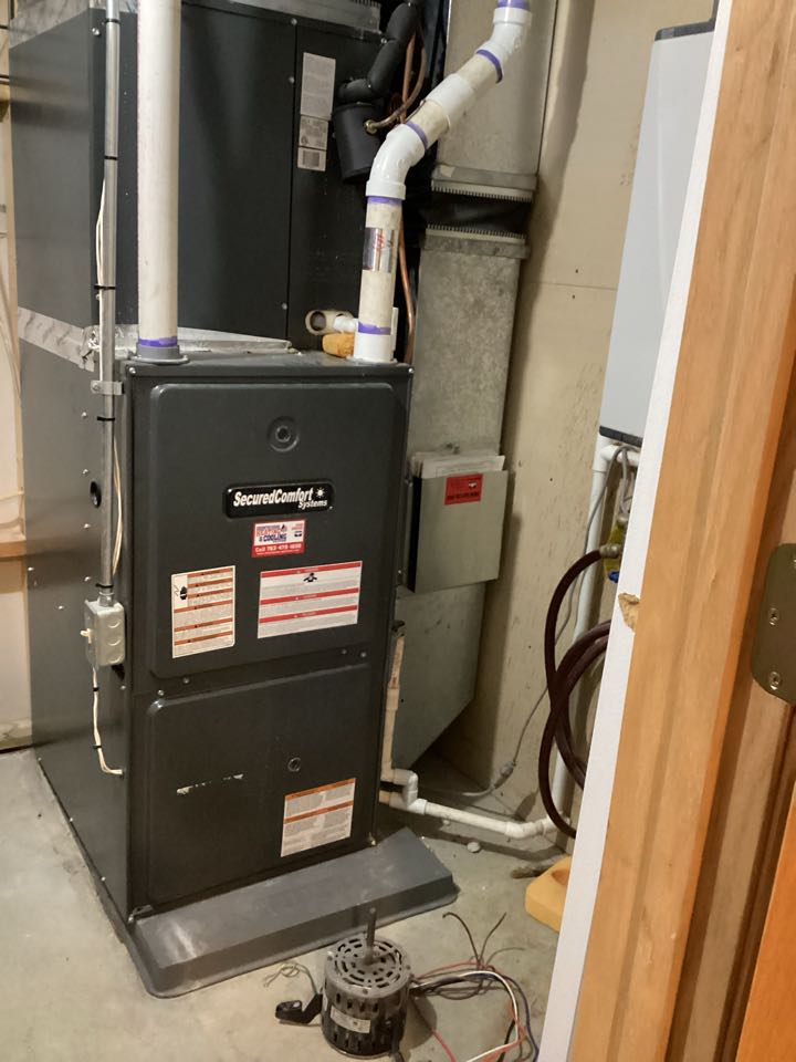 Furnace blower motor replacement and cleaning in Watertown mn 55388