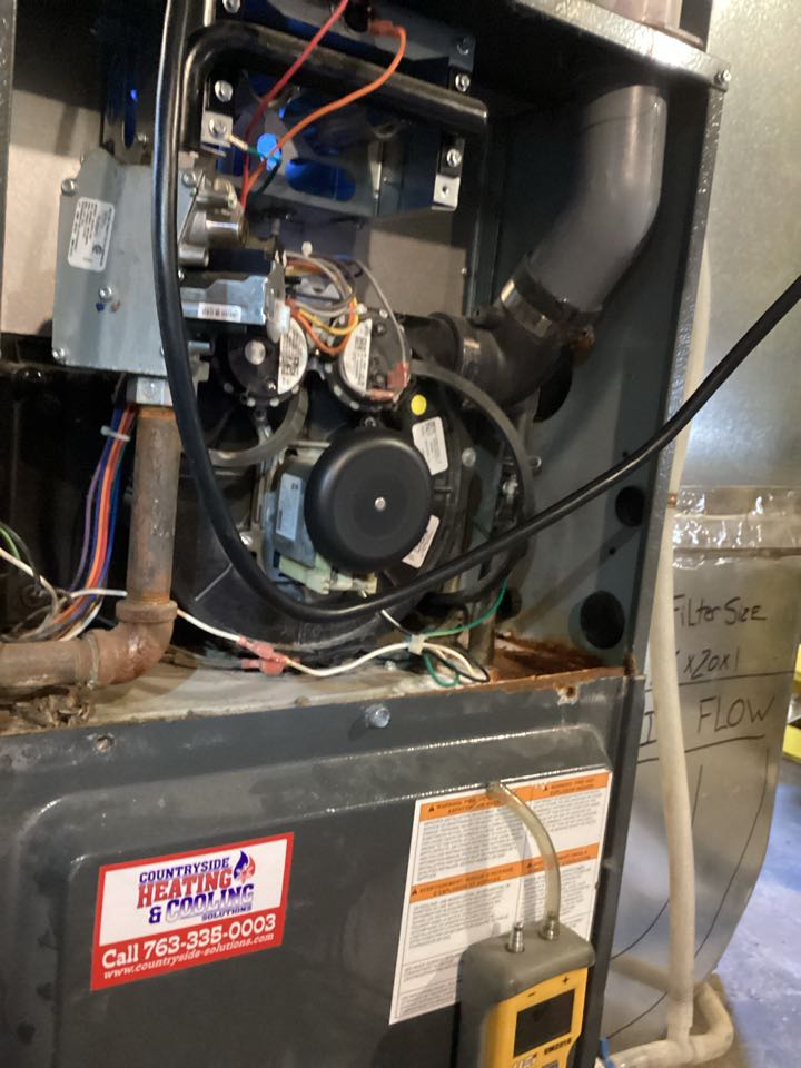 Furnace diagnostics in mound mn 5564