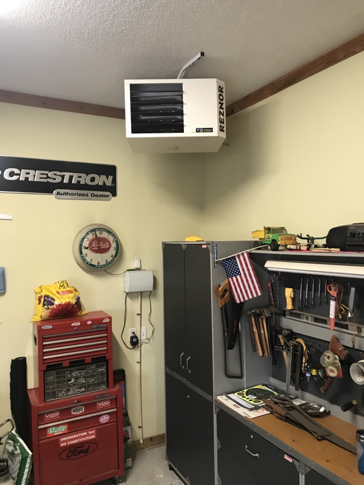 Installed a reznor garage heater in a garage in Albertville, MN!