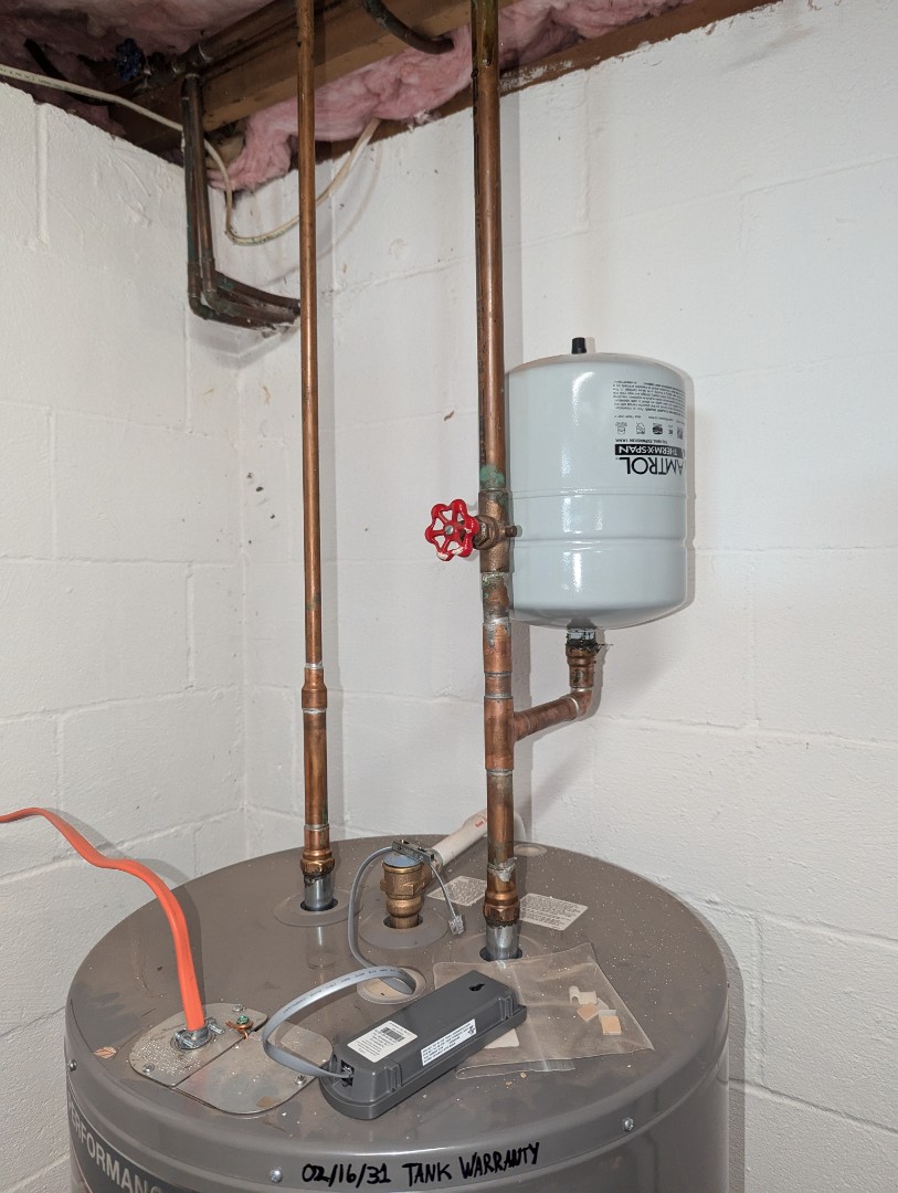 water heater repair. replace LED module on water heater. water heater element repair. New expansion tank. expansion tank replacement. water heater flood stop. water heater leak detector installation. PlumbPRO Services. Warrington, PA. Warminster, PA. Southampton, PA. 