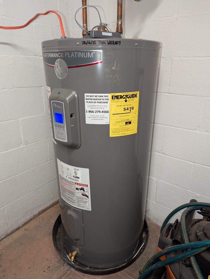 water heater repair. replace LED module on water heater. water heater element repair. New expansion tank. expansion tank replacement. water heater flood stop. water heater leak detector installation. PlumbPRO Services. Warrington, PA. Warminster, PA. Southampton, PA. 