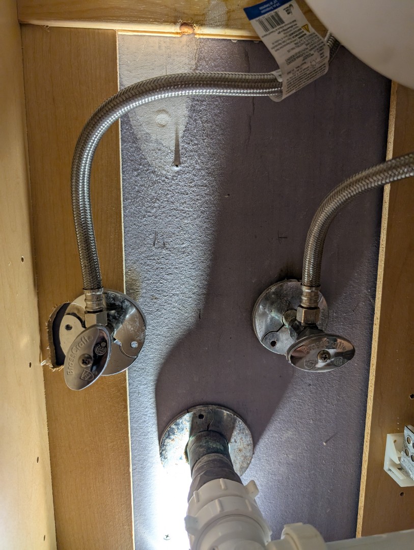 plumbing repair. repair leaking water line for faucet. bathroom faucet repair. estimate to replace main water shut off valve. PlumbPRO Services. Yardley, PA. Lower Makefield Township, PA.  