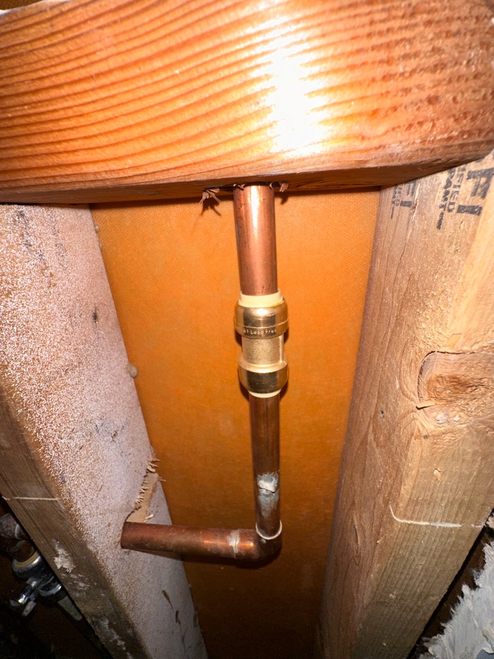 Evaluation of failed copper connection in Dresher PA. Plumber. Plumbing.